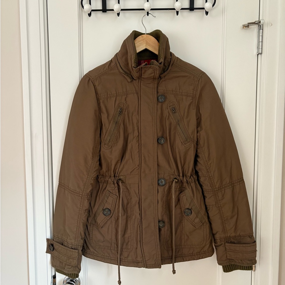 American Eagle Brown Button-Up Jacket